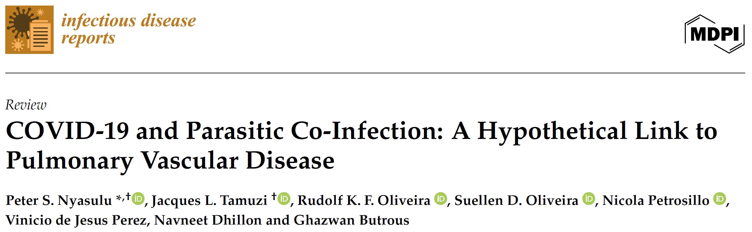 (2025 Infect Dis Rep) COVID-19 and Parasitic Co-Infection_Link to PVD (40126325)